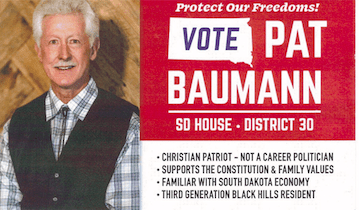 Pat Baumann for SD State House District 30
